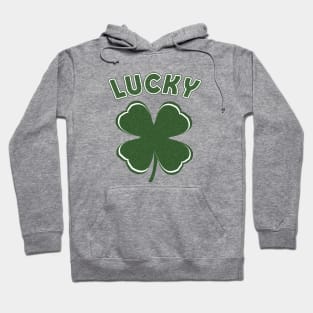 Retro Green Lucky Shamrock Hoodie